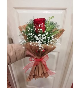 İthal Tekli Kırmızı Gül